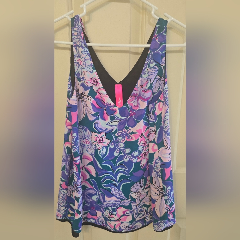 Lilly Pulitzer Floral Tank Top Size Small